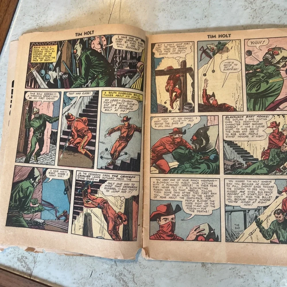 Tim Holt 110-37-The Death Mask Comic Book‎
